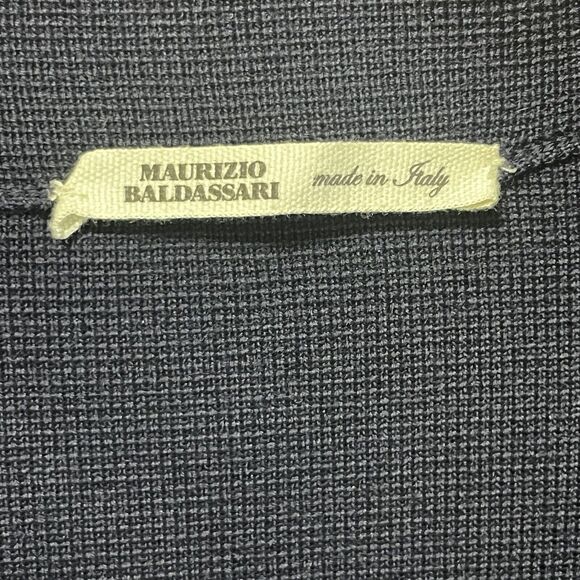 Maurizio Baldassari Brera Sweater Men Large Navy Knit Cardigan Heavy Italy $1150 - Picture 7 of 8